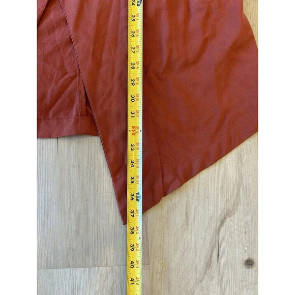 Eliane Rose Waterfall Open Flowy Cardigan NWOT Burnt Orange M - Picture 8 of 9